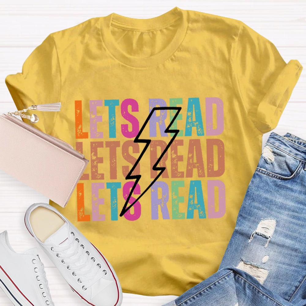 Lets Read Funny Letters T-shirt