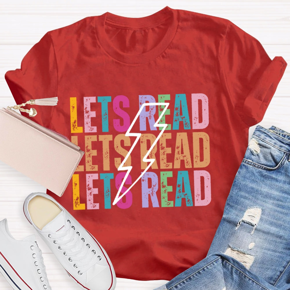 Lets Read Funny Letters T-shirt