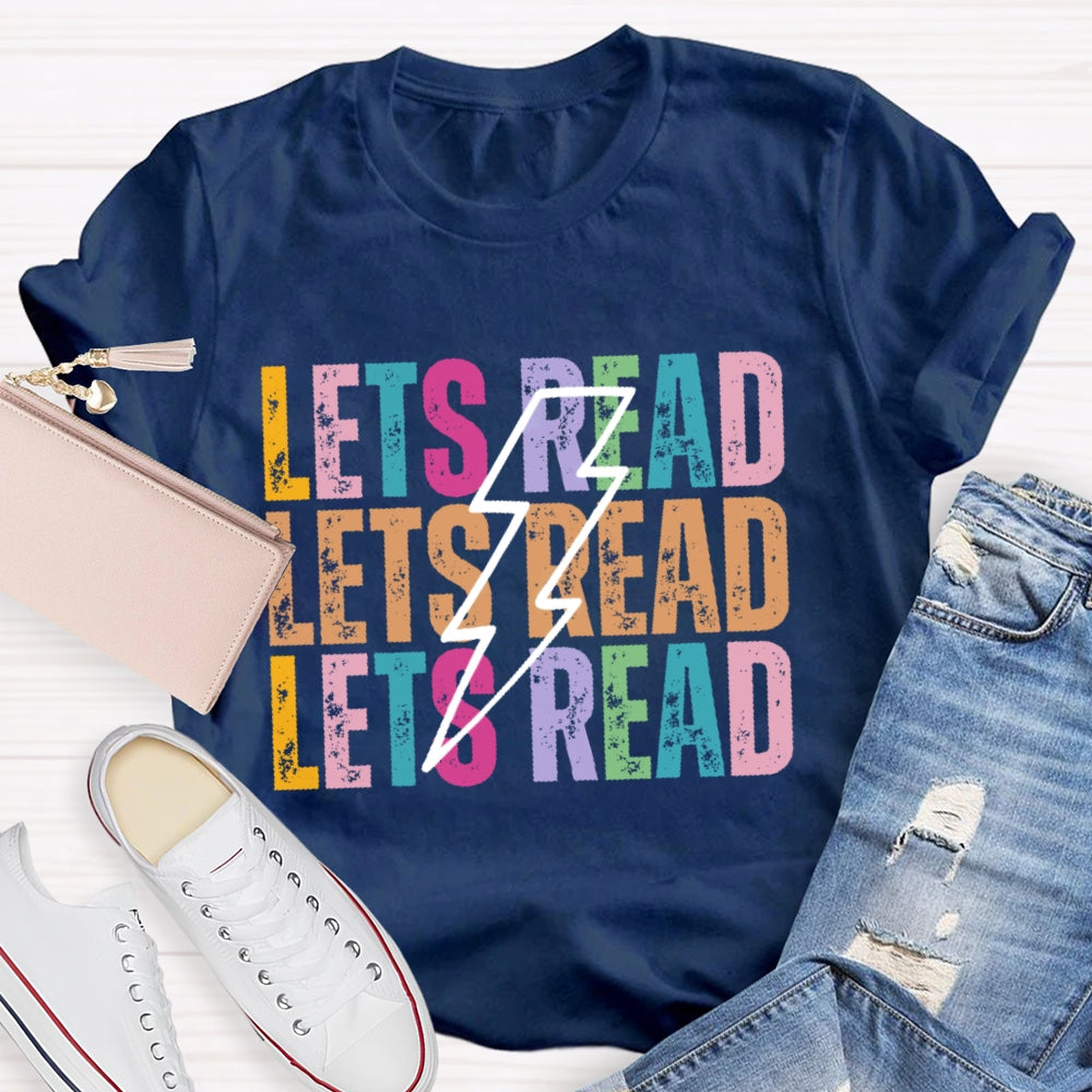 Lets Read Funny Letters T-shirt