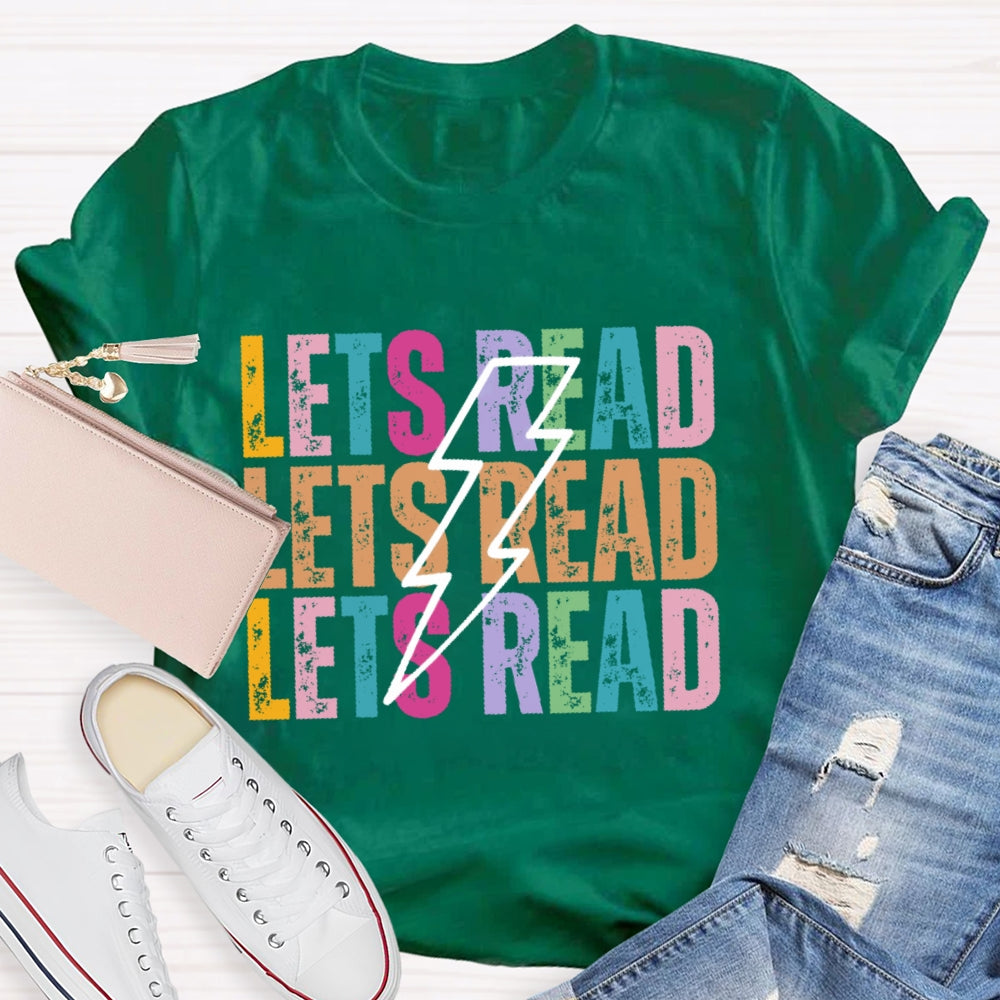 Lets Read Funny Letters T-shirt