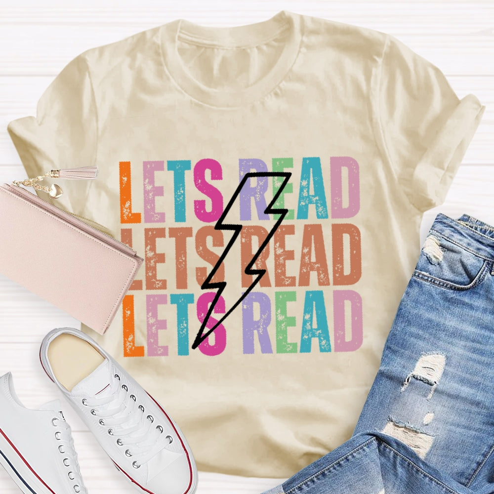Lets Read Funny Letters T-shirt