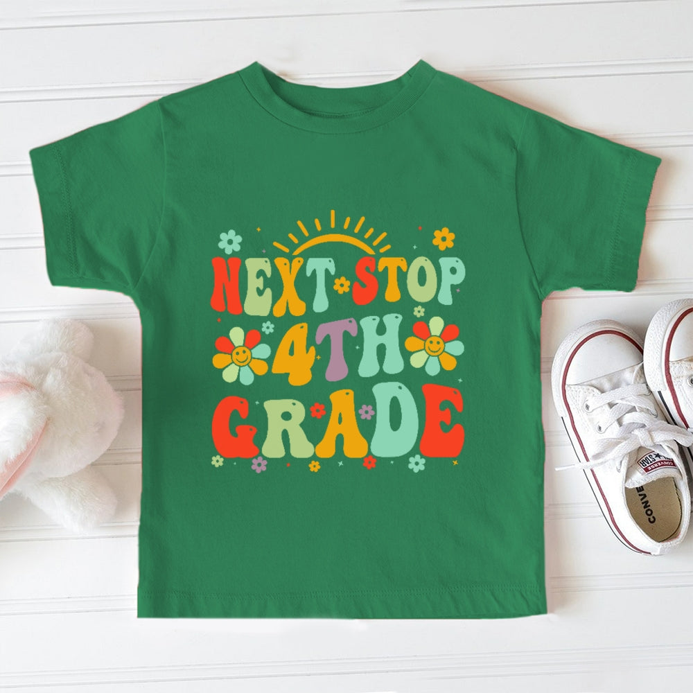 Personalized Grade Next Stop 4th Grade Toddler&Kids Tees