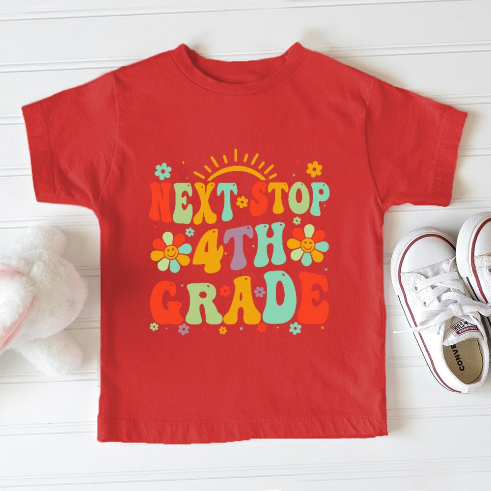 Personalized Grade Next Stop 4th Grade Toddler&Kids Tees