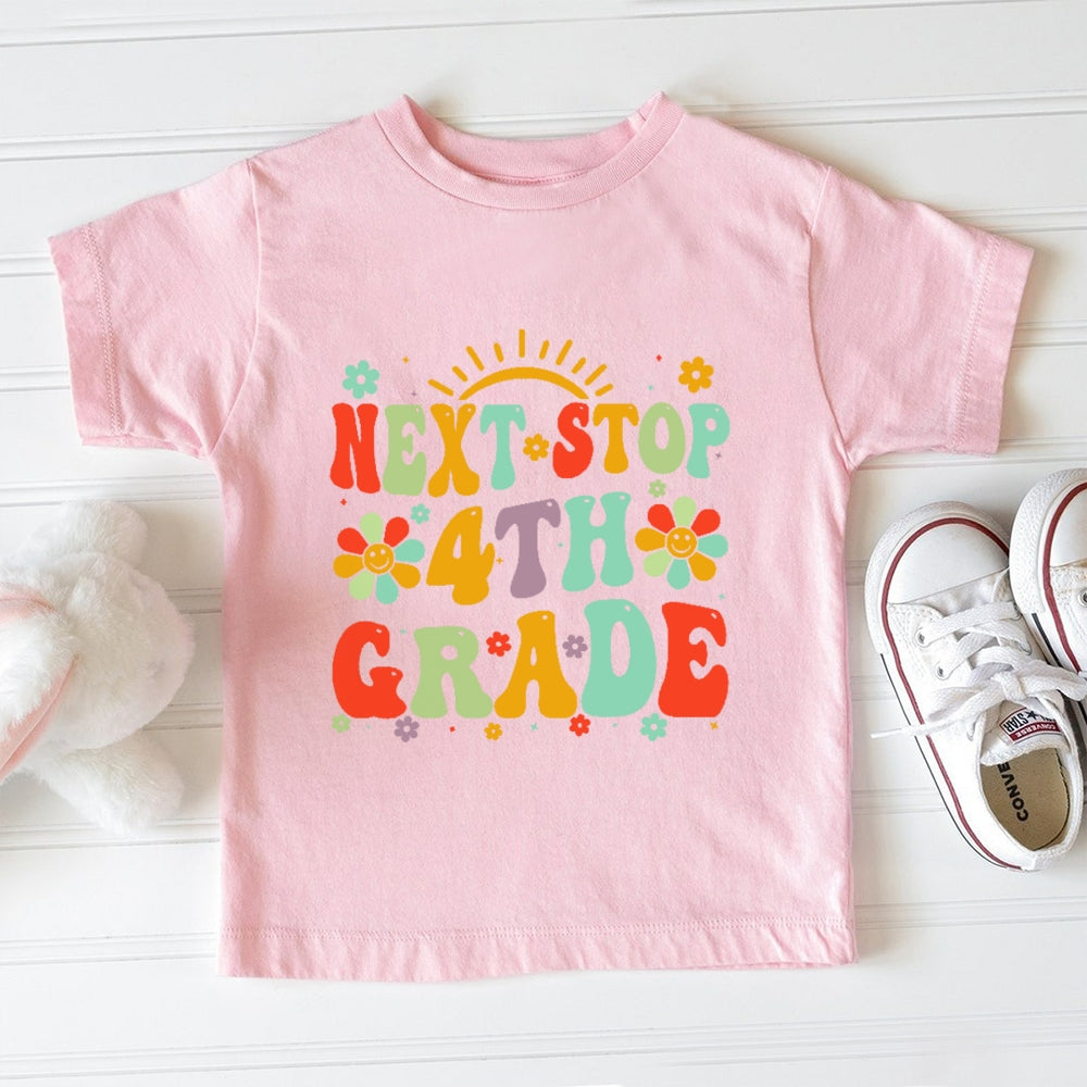 Personalized Grade Next Stop 4th Grade Toddler&Kids Tees