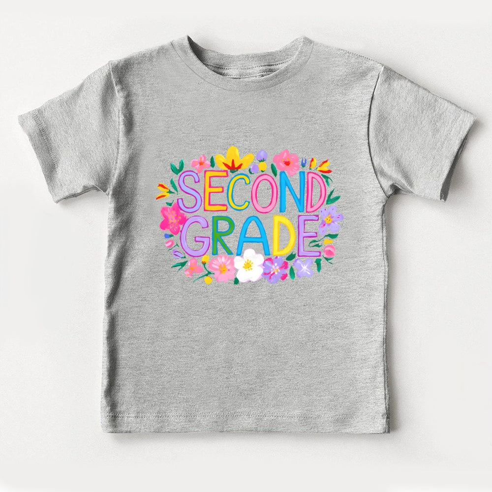 Personalized Grade Second Grade Funny Letters Toddler&Kids Tees