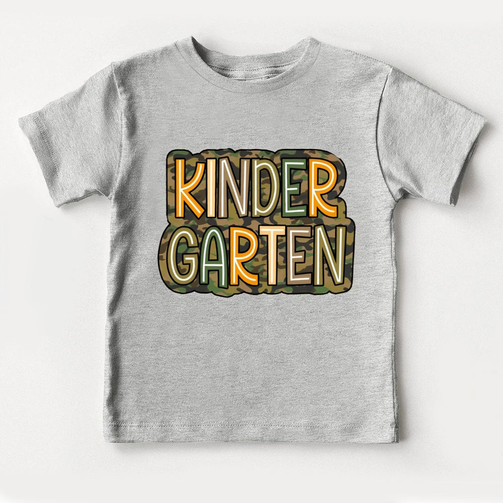 Personalized Grade Camouflage Design Toddler&Kids Tees