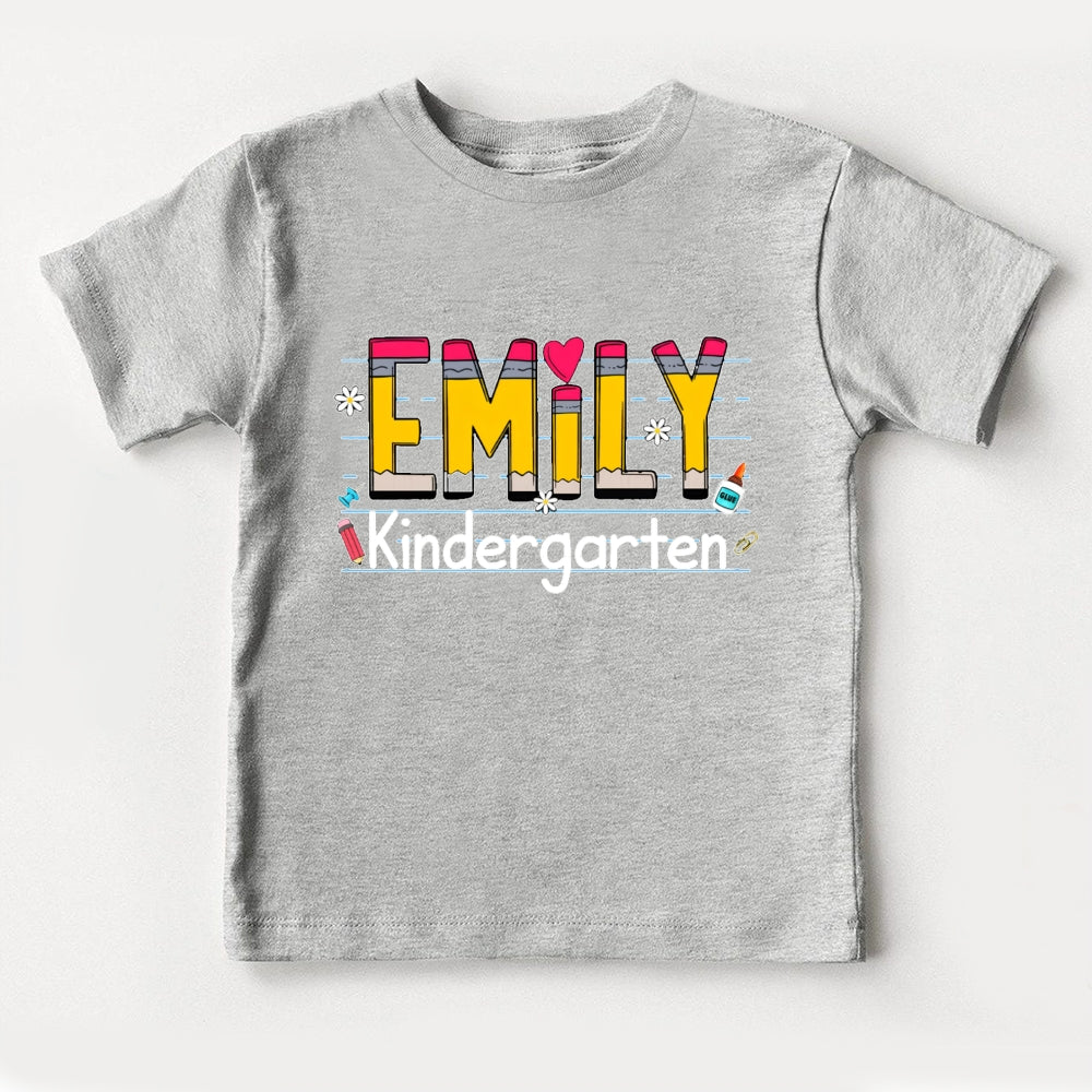 Personalized Name Emily Kindergarten Toddler T-shirts
