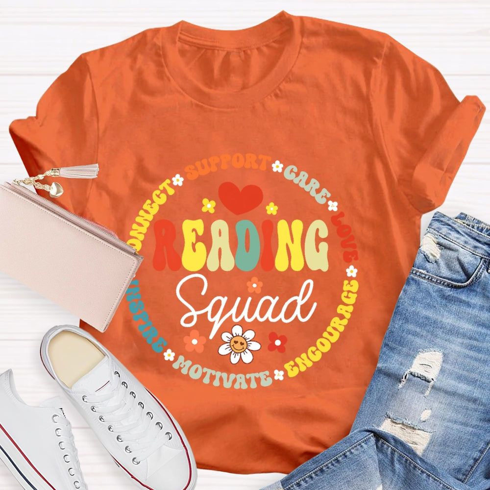 Reading Squad Letters Funny T-shirt