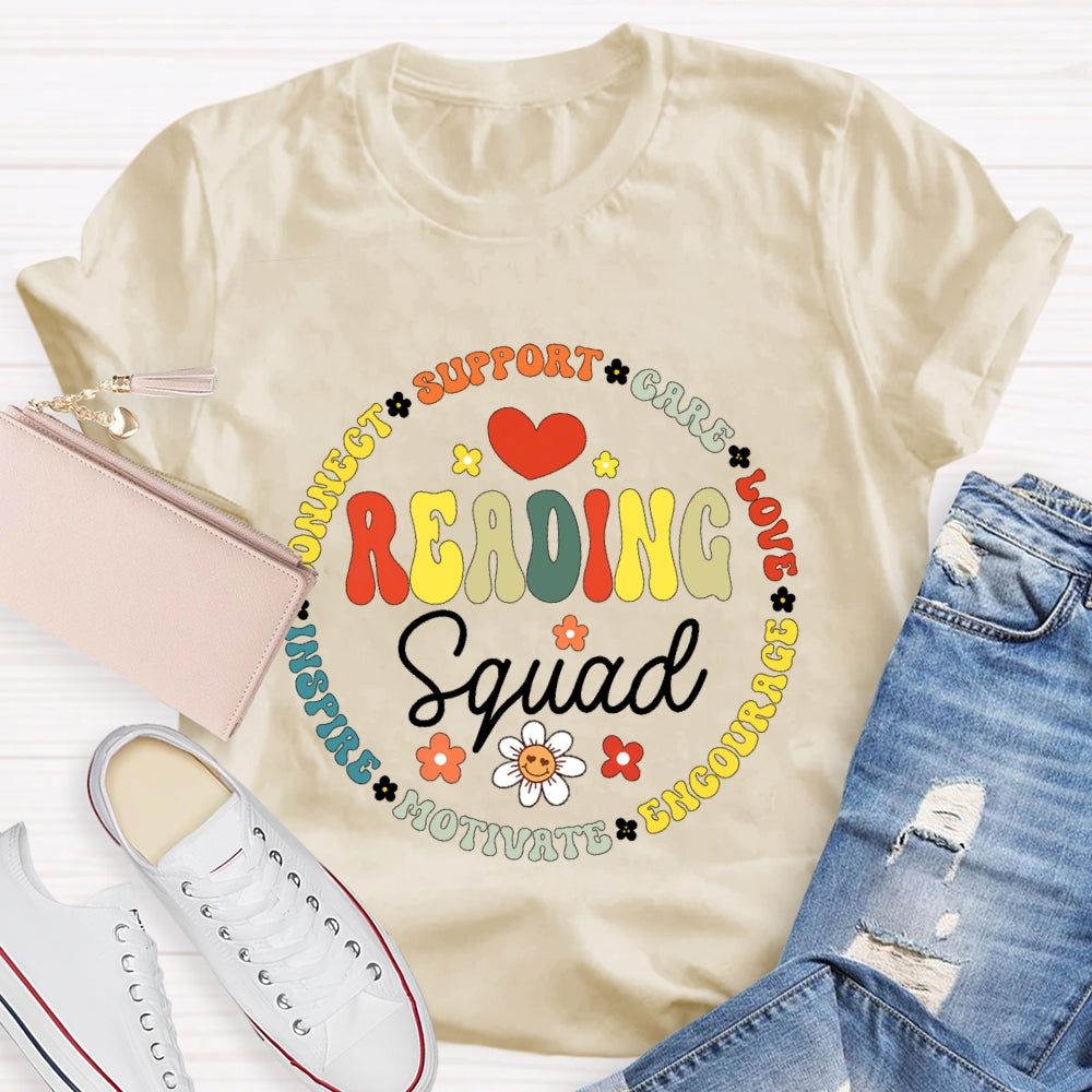 Reading Squad Letters Funny T-shirt