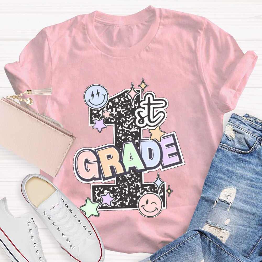 Personalized Grade 1st Grade Letters Funny T-shirt