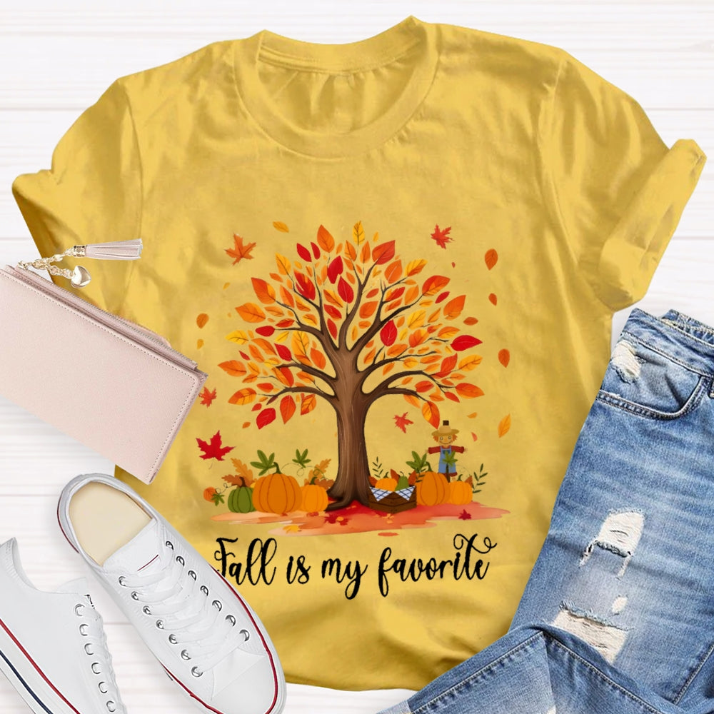 Fall Is My Favorite Color Tree T-shirt