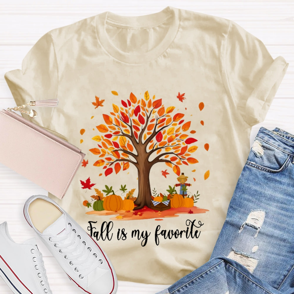 Fall Is My Favorite Color Tree T-shirt