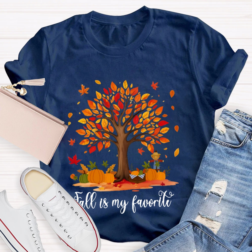 Fall Is My Favorite Color Tree T-shirt