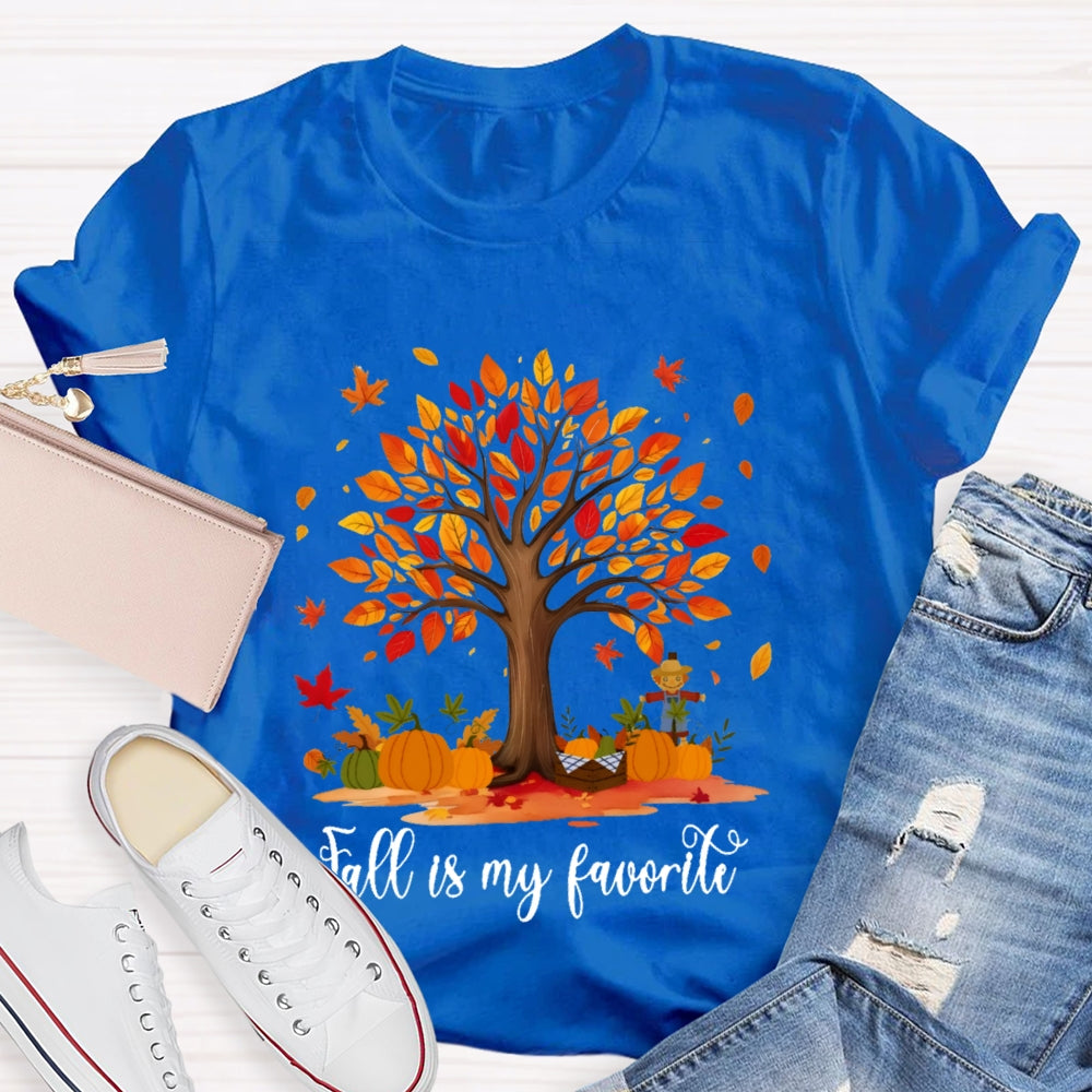 Fall Is My Favorite Color Tree T-shirt