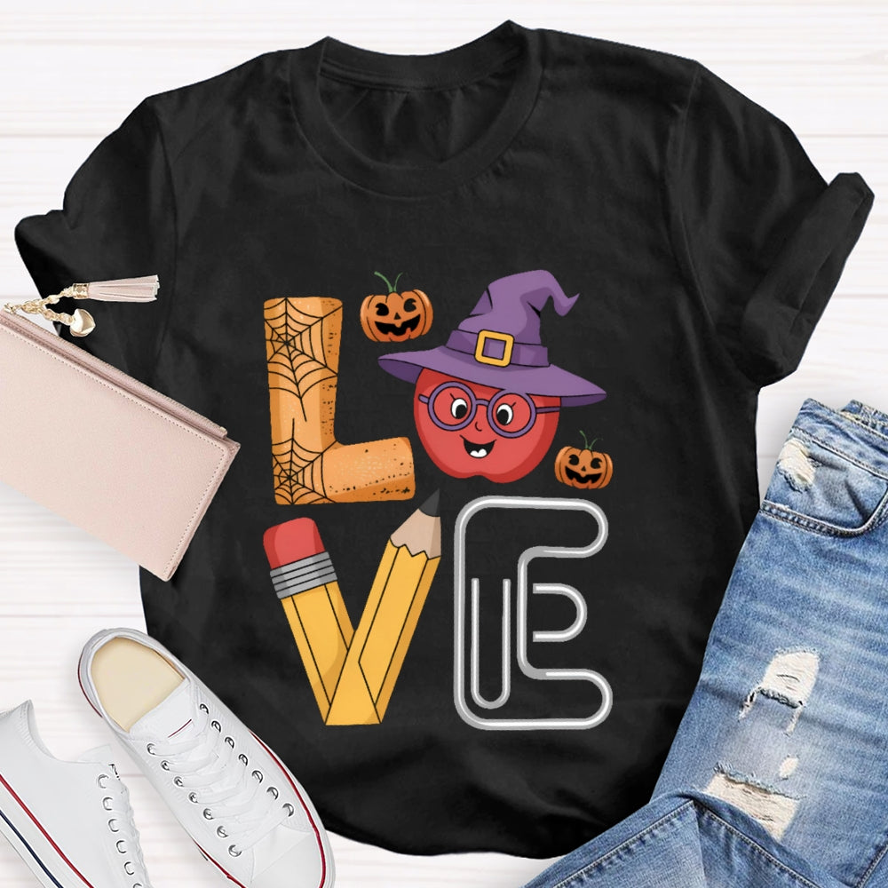 Love Halloween Pumpkin Funny T-shirt