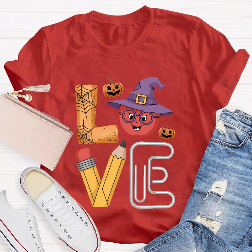 Love Halloween Pumpkin Funny T-shirt