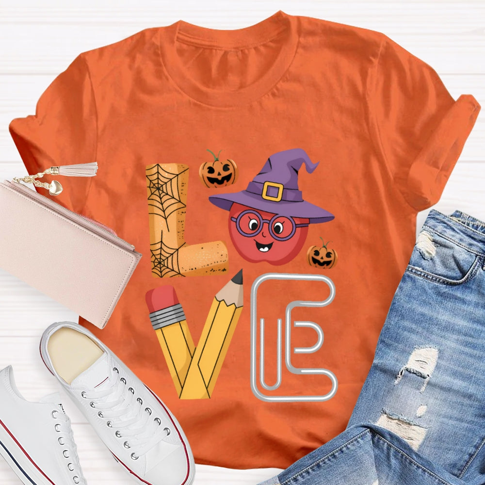 Love Halloween Pumpkin Funny T-shirt