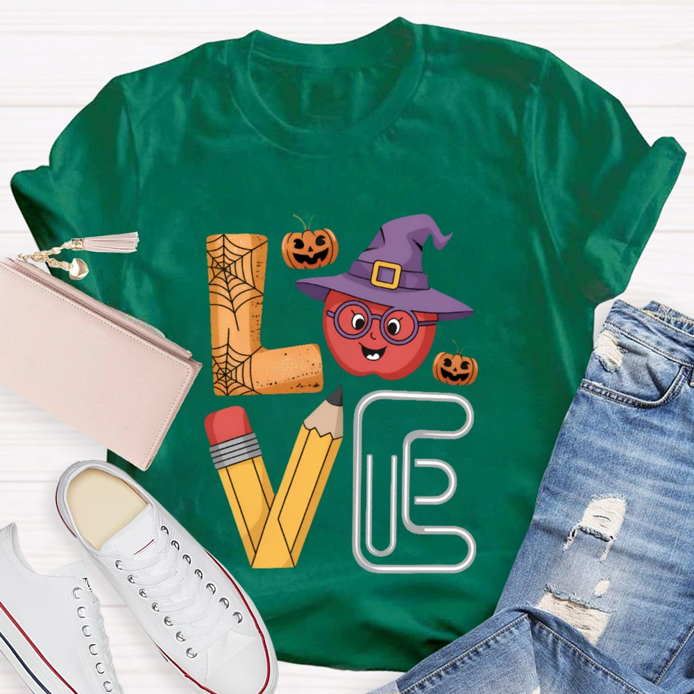 Love Halloween Pumpkin Funny T-shirt