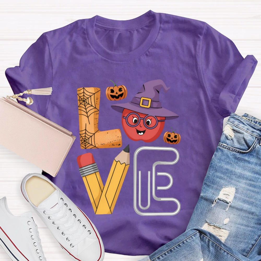 Love Halloween Pumpkin Funny T-shirt