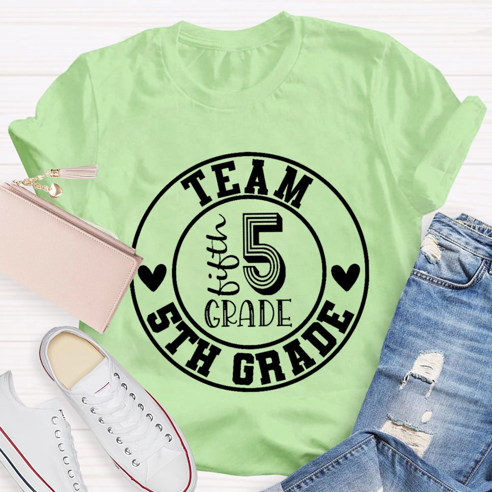 Personalized Grade Team 5th Grade T-shirt