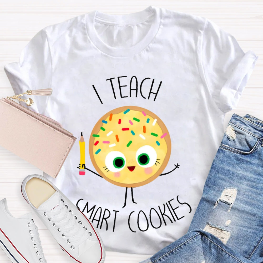 I Teach Smart Cookies Yellow Cookies T-shirt