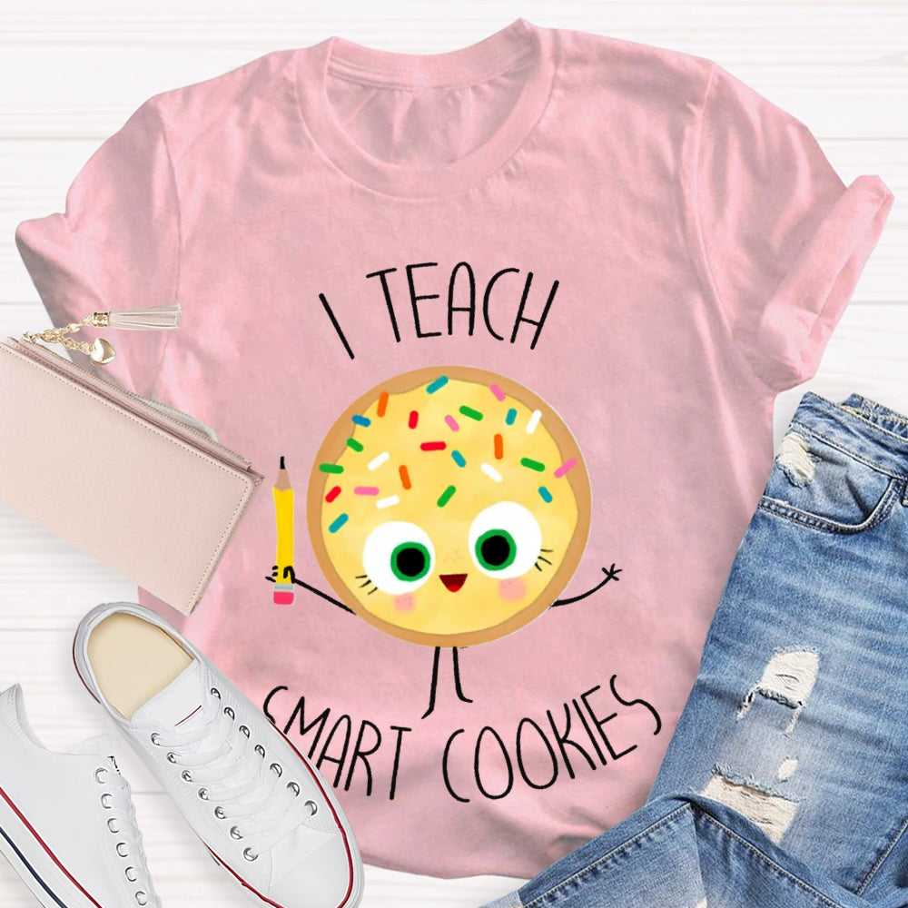 I Teach Smart Cookies Yellow Cookies T-shirt