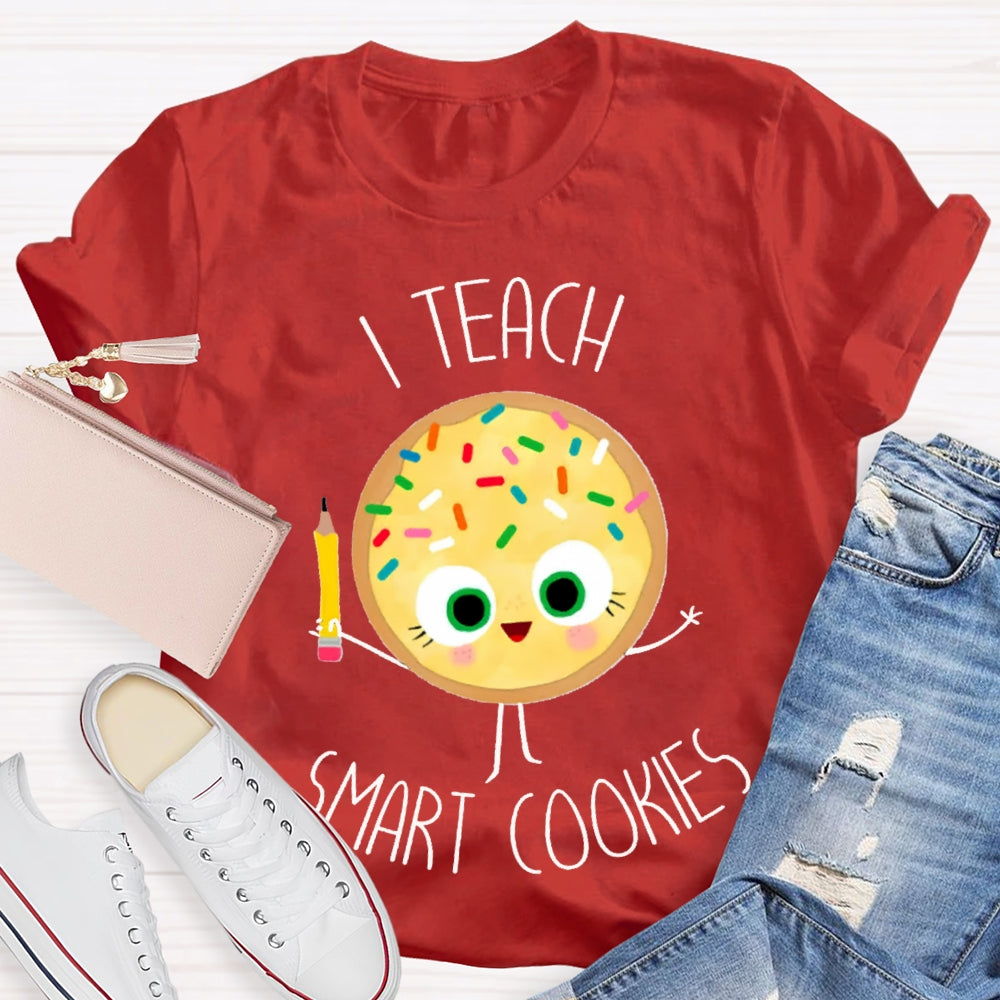 I Teach Smart Cookies Yellow Cookies T-shirt