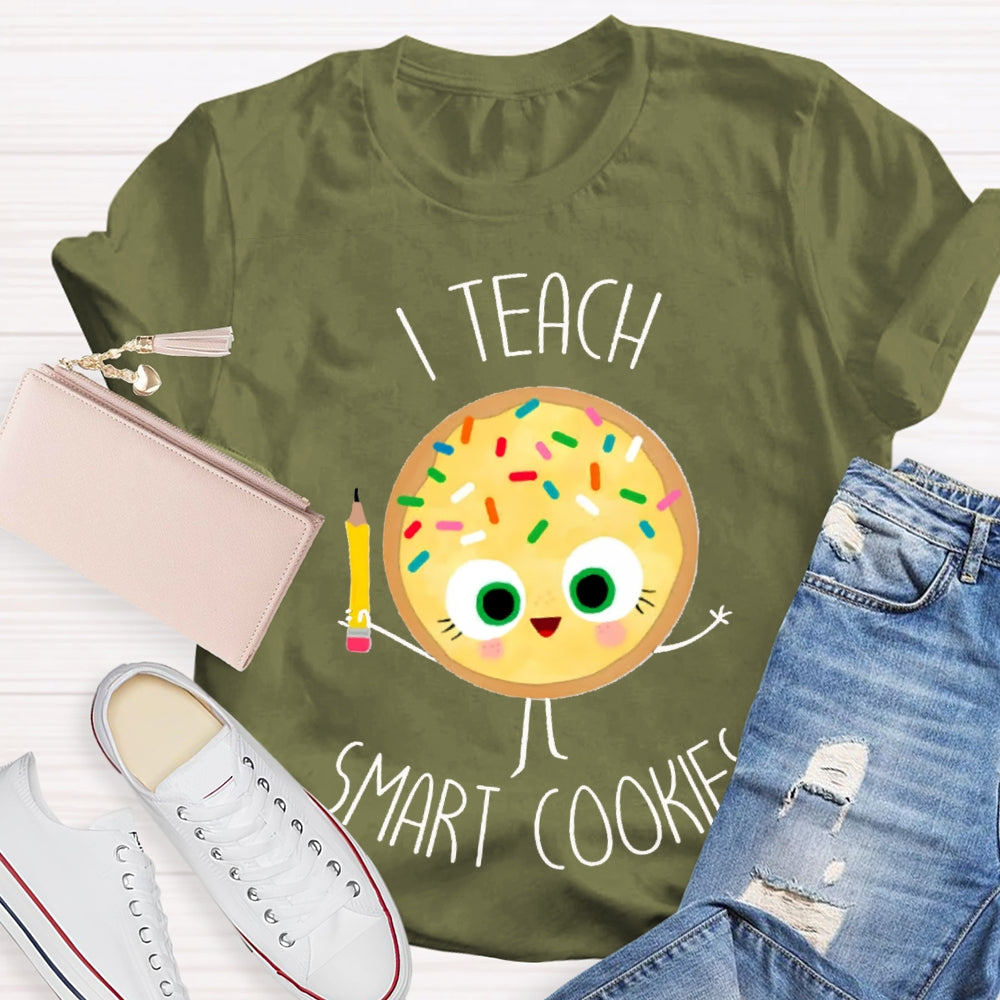 I Teach Smart Cookies Yellow Cookies T-shirt