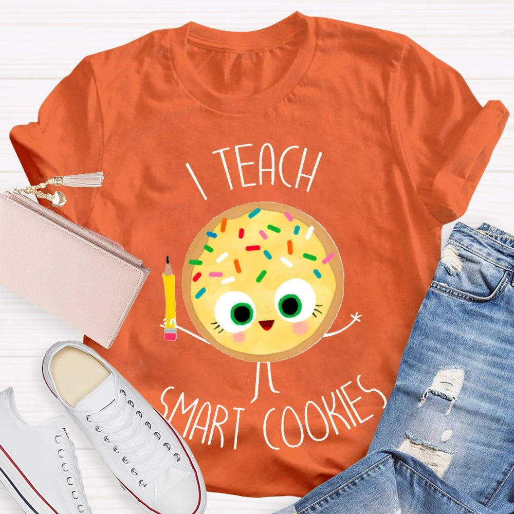 I Teach Smart Cookies Yellow Cookies T-shirt