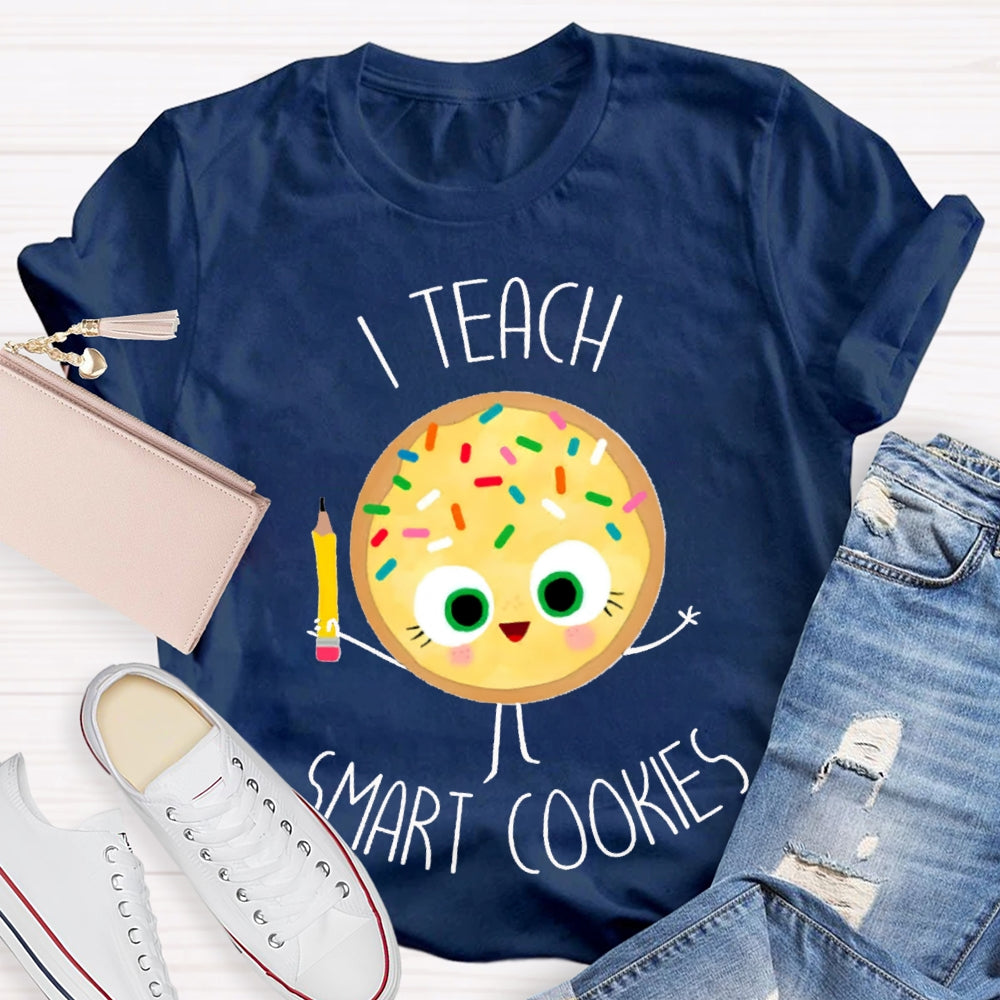 I Teach Smart Cookies Yellow Cookies T-shirt