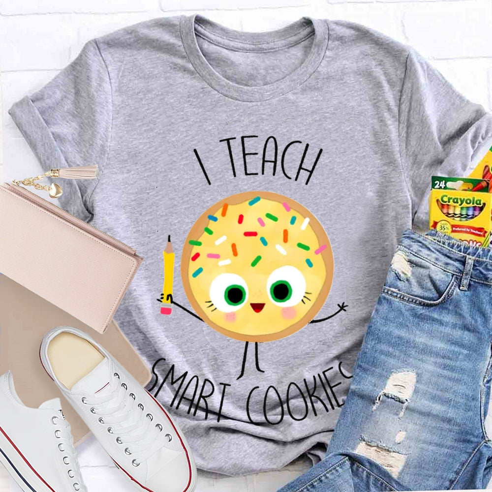 I Teach Smart Cookies Yellow Cookies T-shirt