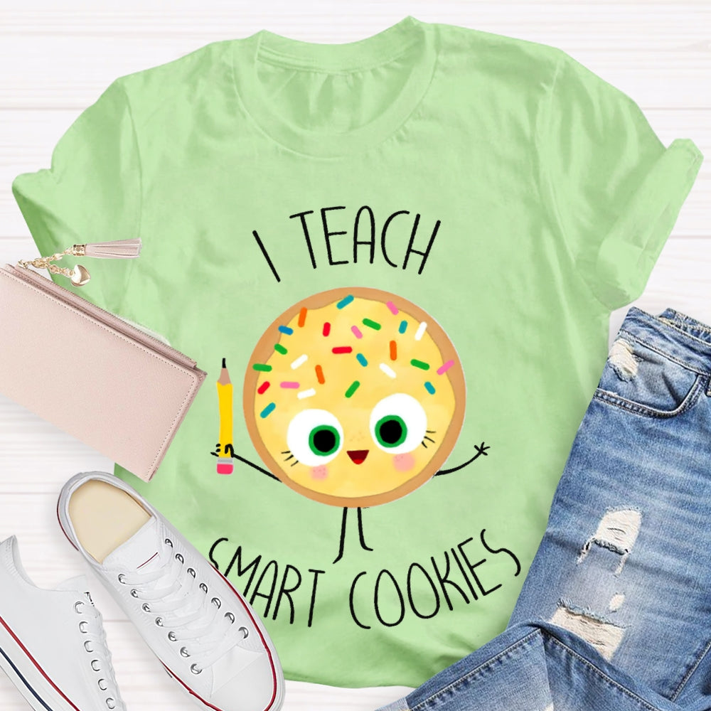 I Teach Smart Cookies Yellow Cookies T-shirt