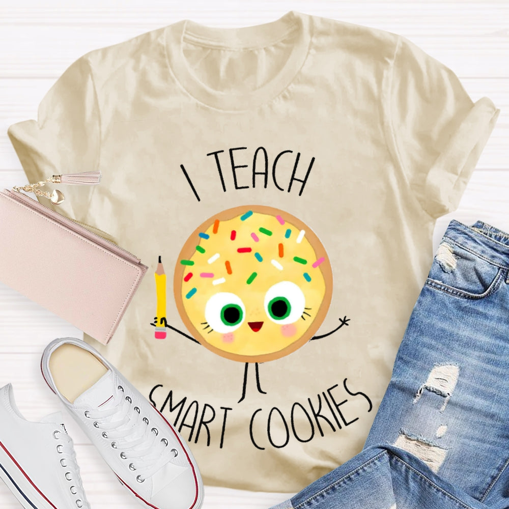 I Teach Smart Cookies Yellow Cookies T-shirt