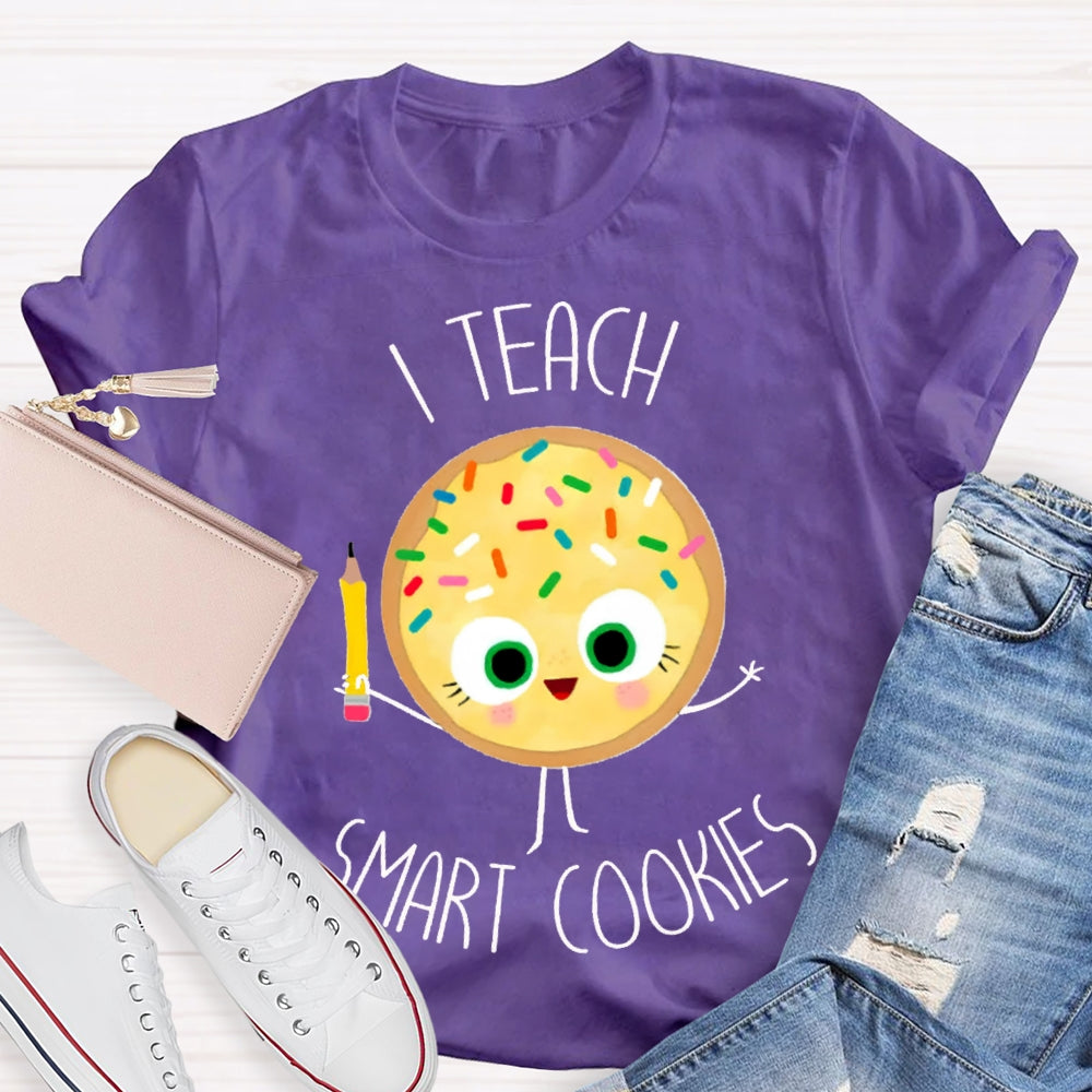 I Teach Smart Cookies Yellow Cookies T-shirt