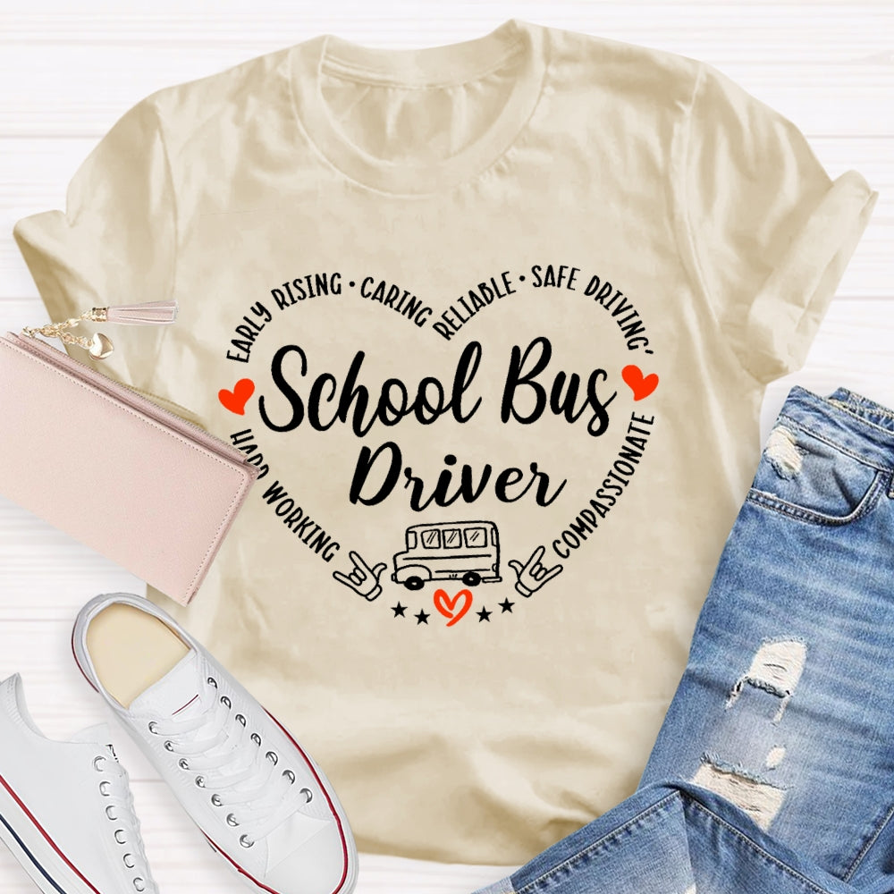 School Bus Driver Love Funny T-shirt