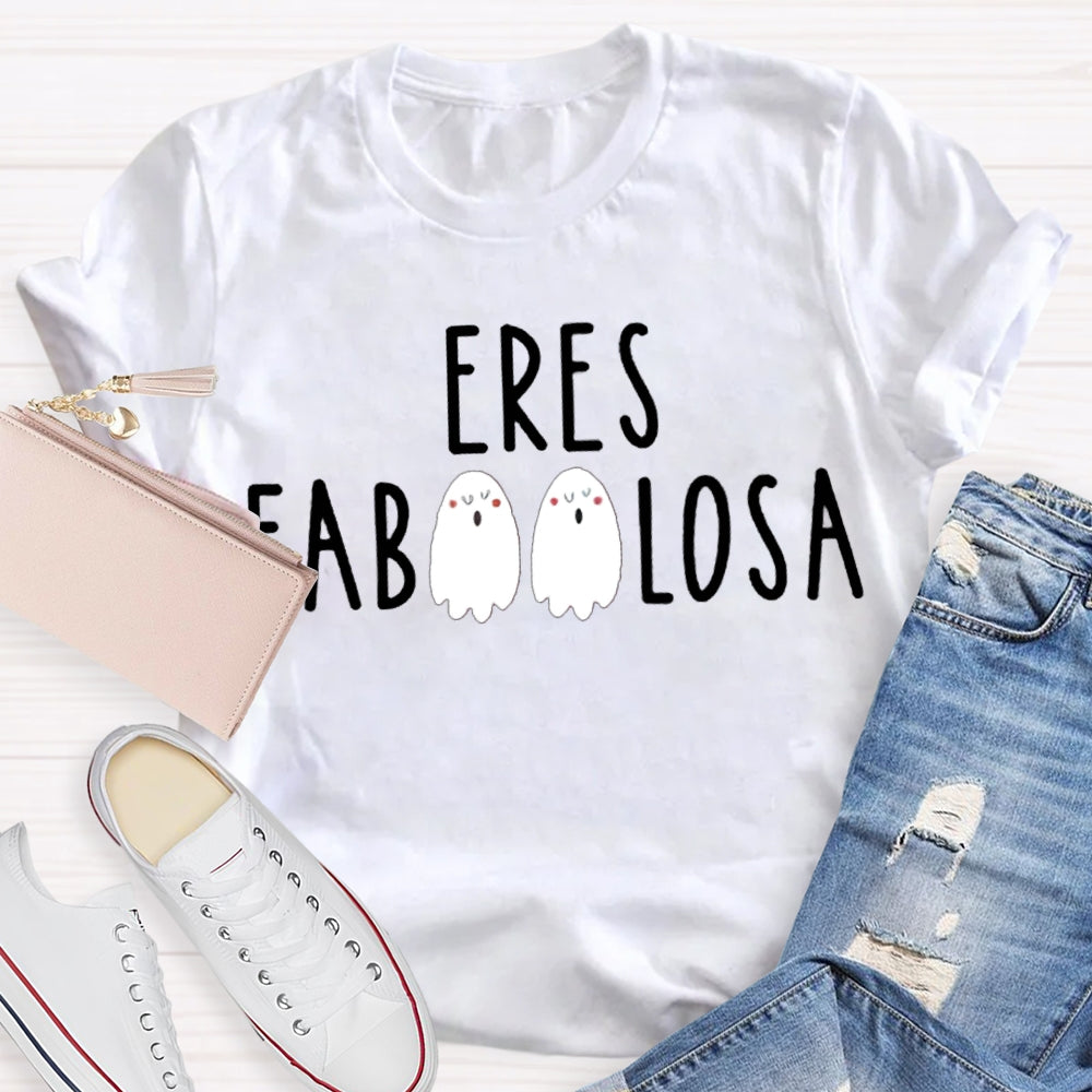 Eres Fab Losa Cute Little Ghost Funny Halloween T-shirt