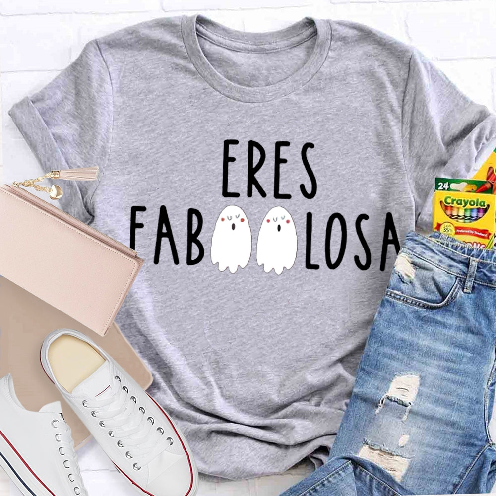 Eres Fab Losa Cute Little Ghost Funny Halloween T-shirt