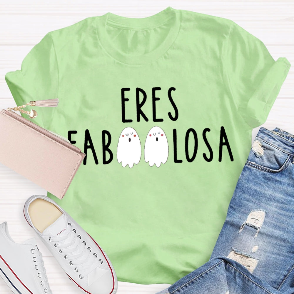 Eres Fab Losa Cute Little Ghost Funny Halloween T-shirt