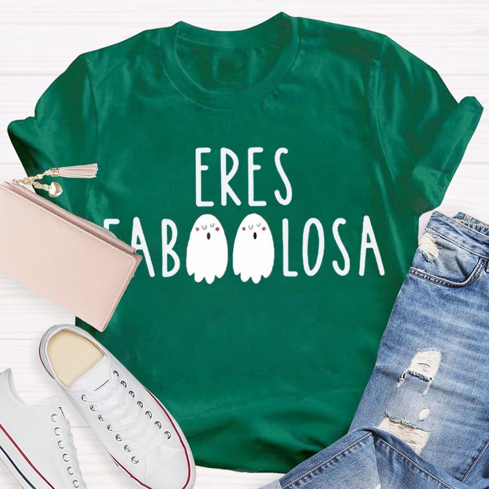 Eres Fab Losa Cute Little Ghost Funny Halloween T-shirt
