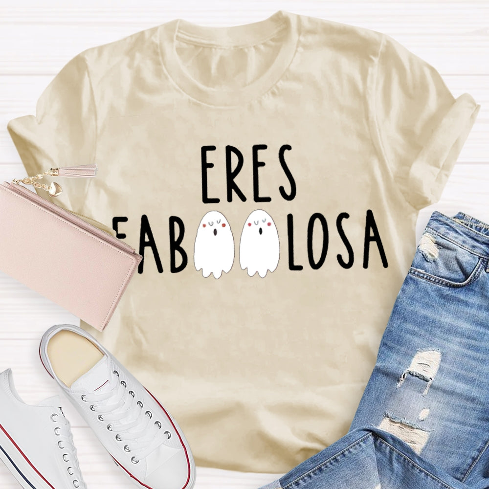 Eres Fab Losa Cute Little Ghost Funny Halloween T-shirt