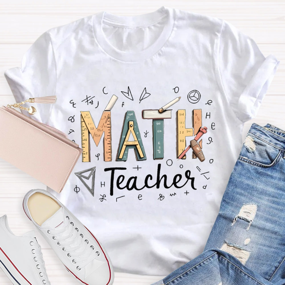 Math Teacher Some Mathematical Symbols T-shirt