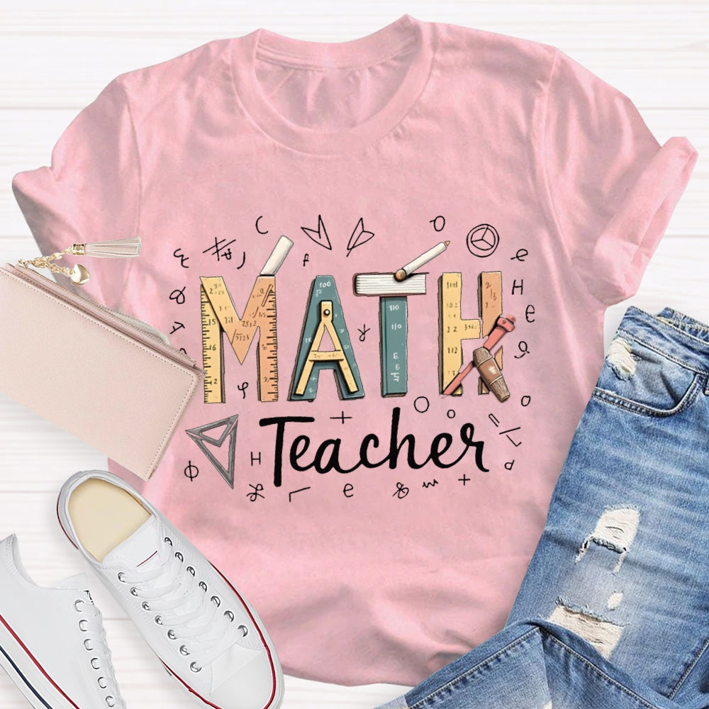 Math Teacher Some Mathematical Symbols T-shirt