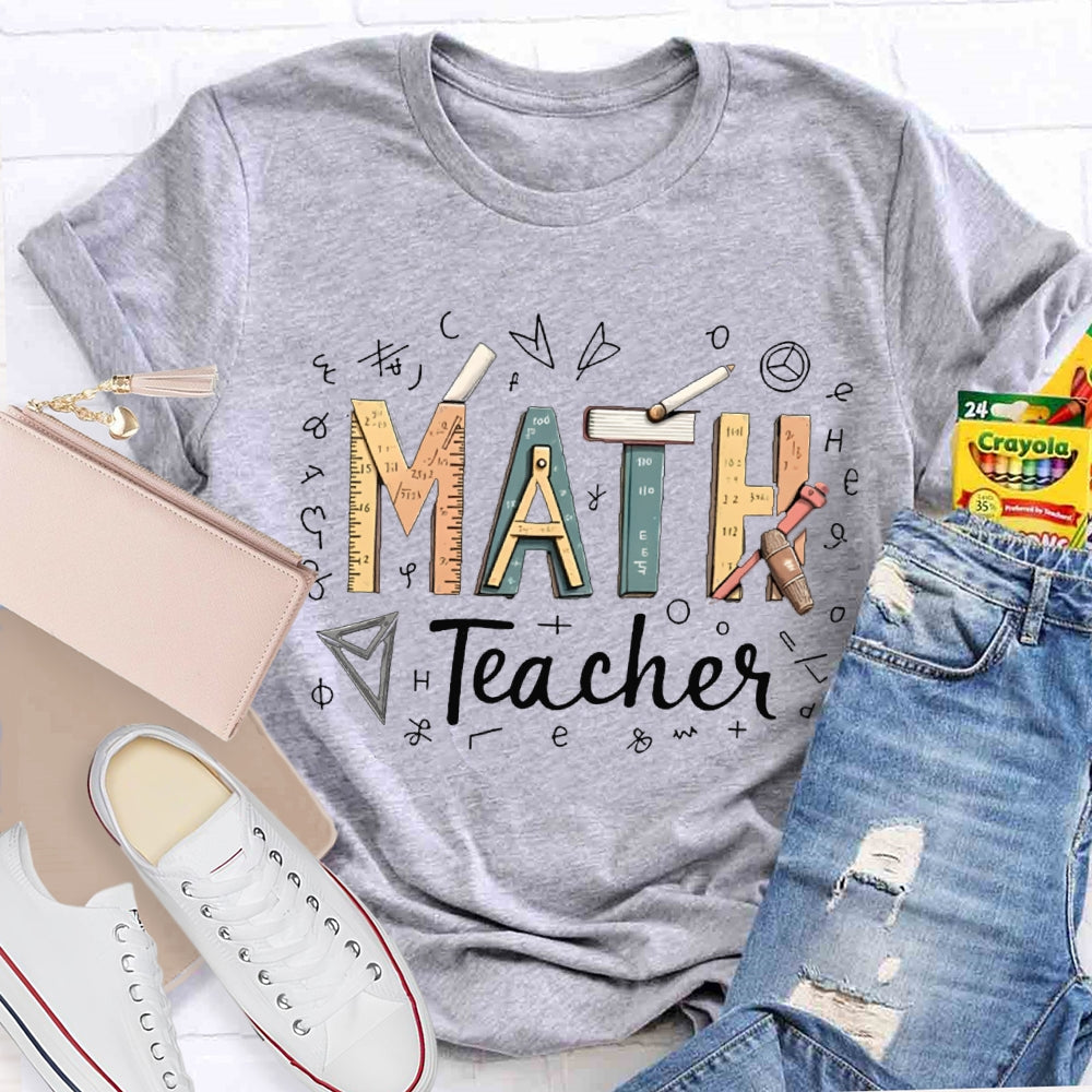 Math Teacher Some Mathematical Symbols T-shirt