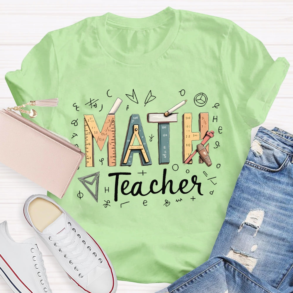 Math Teacher Some Mathematical Symbols T-shirt