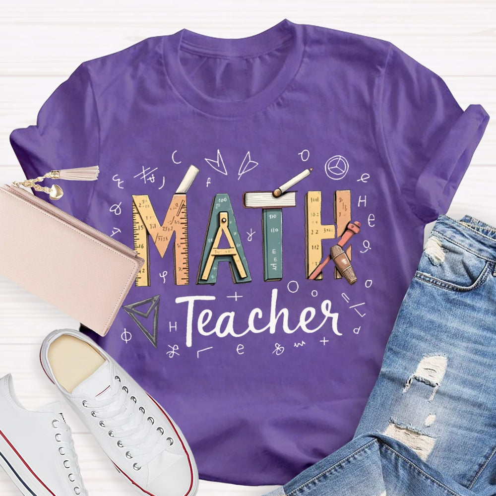 Math Teacher Some Mathematical Symbols T-shirt