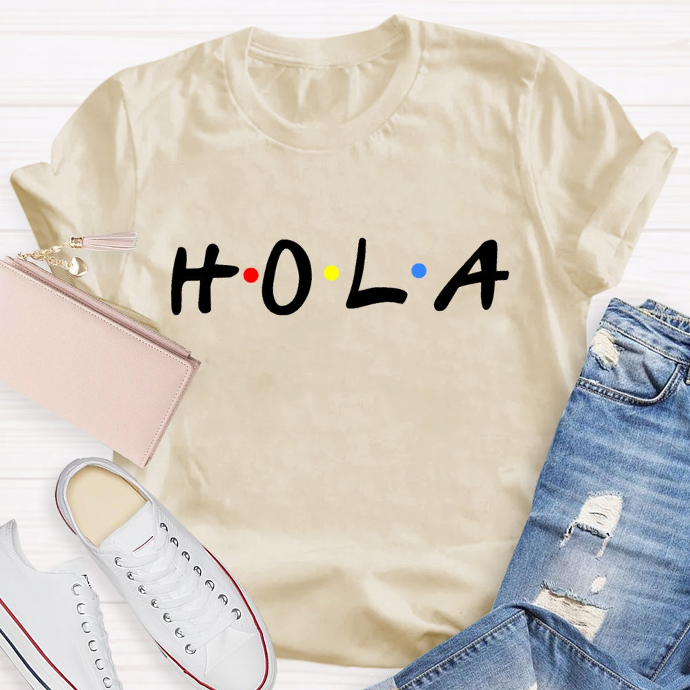 Hola Spanish Hello Greeting T-shirt
