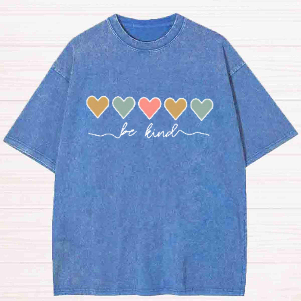 Be Kind With Heart Washed T-Shirt