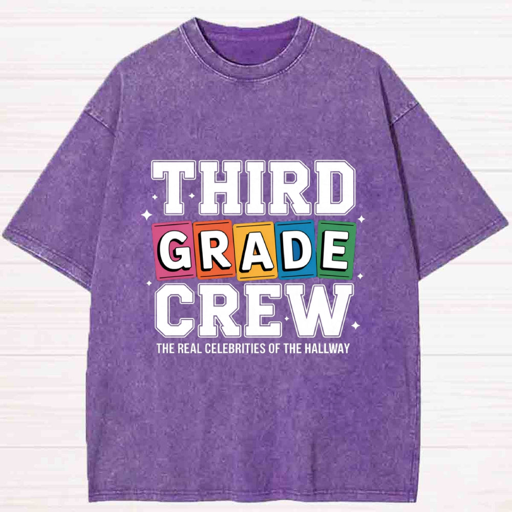Personalized Grade The Real Celebrities Of The Hallway Washed T-Shirt