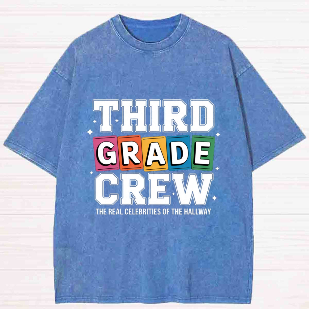 Personalized Grade The Real Celebrities Of The Hallway Washed T-Shirt