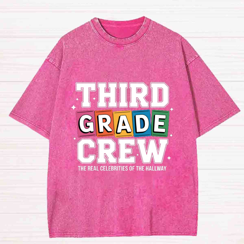 Personalized Grade The Real Celebrities Of The Hallway Washed T-Shirt